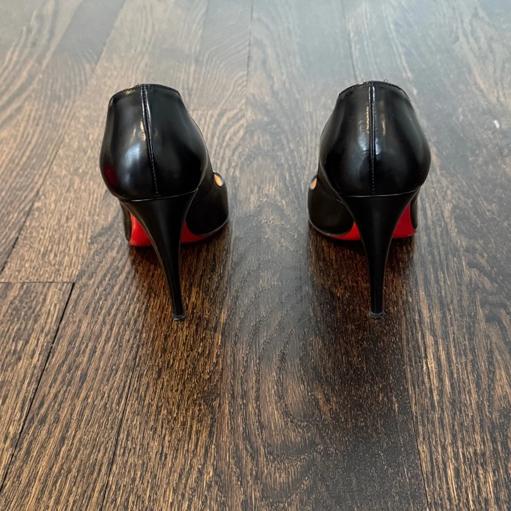 Christian Louboutin Black Heels size 38 - Picture 4 of 5